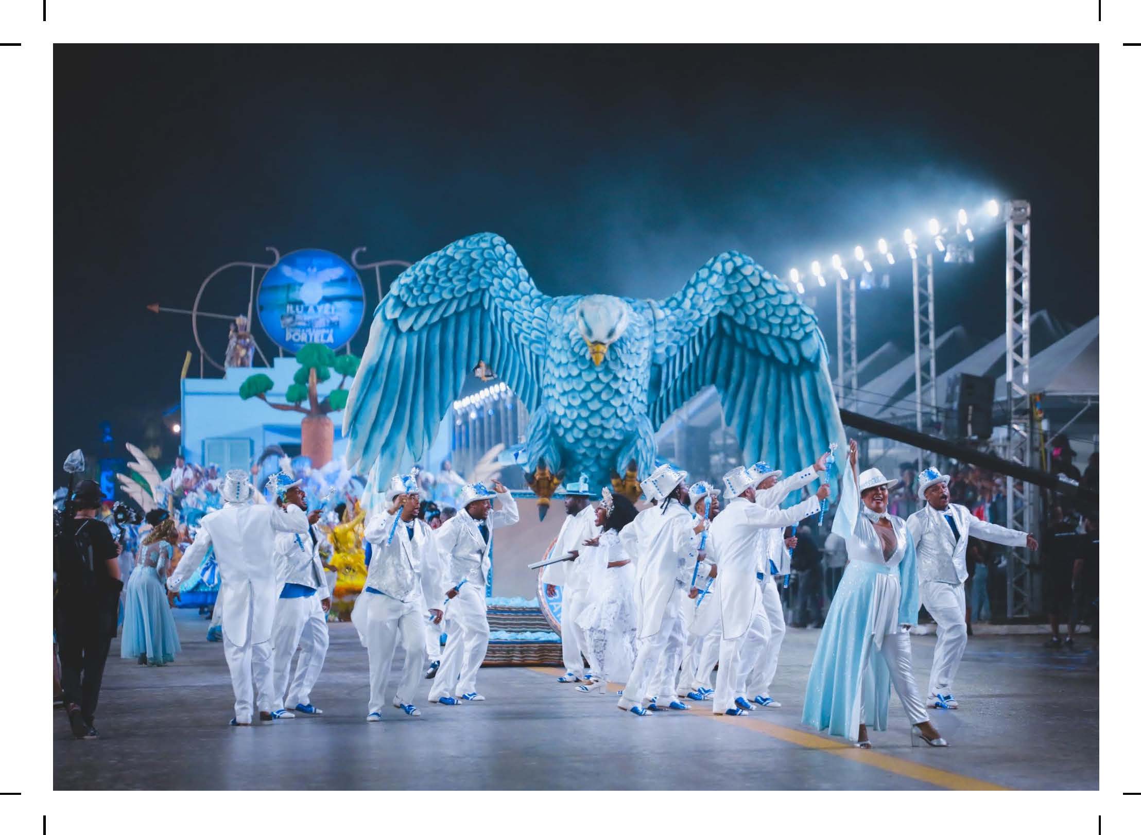 Cópia digital do postal Carnaval 2023 utilizados na divulgação da exposição  “No batuque dos Bambas da Orgia – Folia e resistência em Porto Alegre”, -